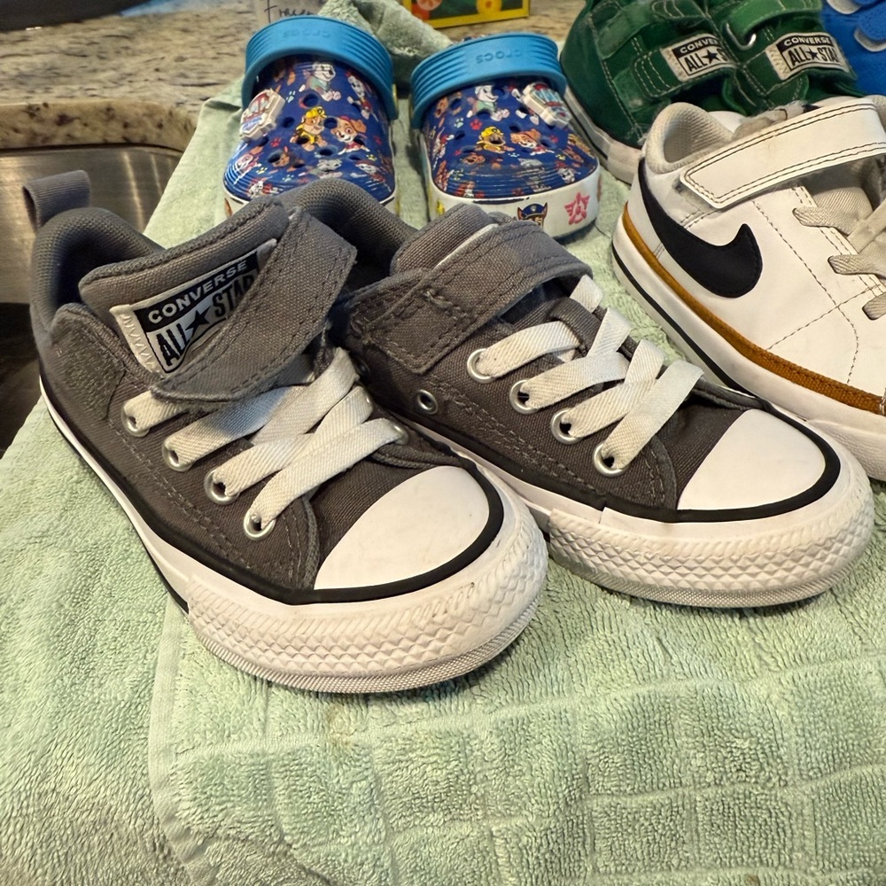 Converse Kids Charcoal Sneakers